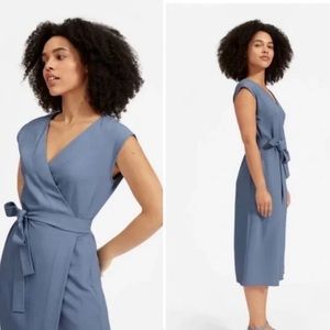 EVERLANE JAPANESE  GOWEAVE WRAP DRESS SIZE 2